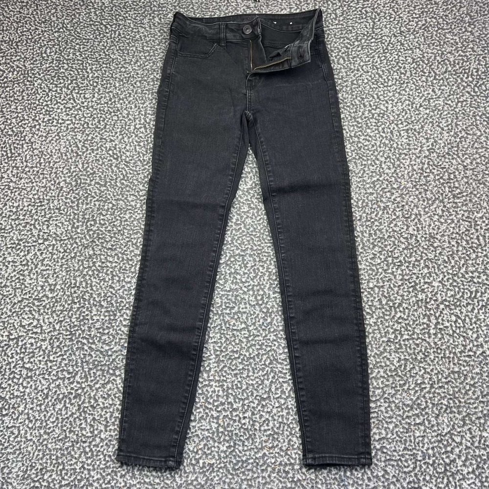 American Eagle Ne(x)t Level Stretch Jeans Women 4 Regular Black Skinny Denim